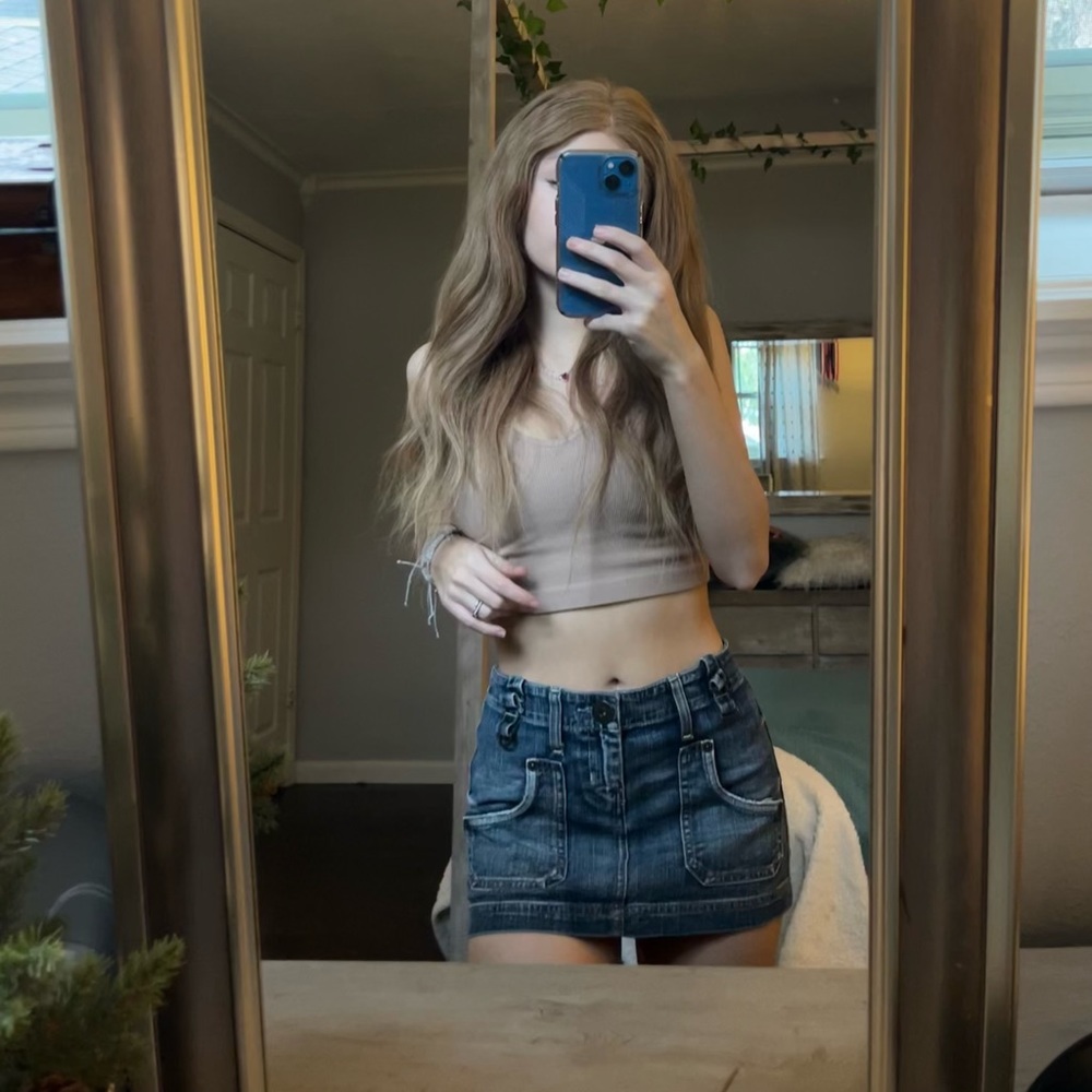 guess jeans mini jean skirt 81 low rise